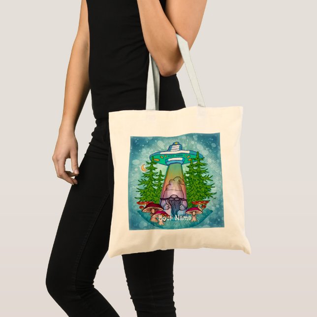 Bolsa Tote Gnomo de abdução alienígena (Frente (produto))