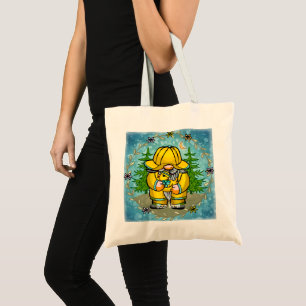 Bolsa Tote Gnomo de dia chuvoso 