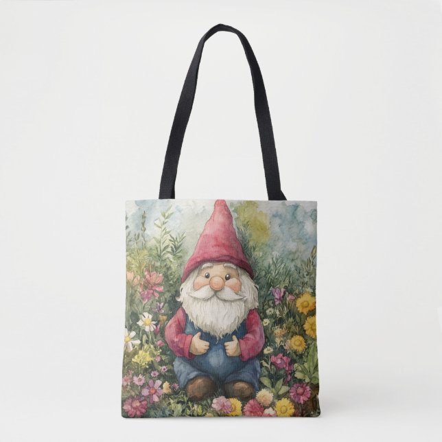 Bolsa Tote Gnomo de Jardim (Frente)