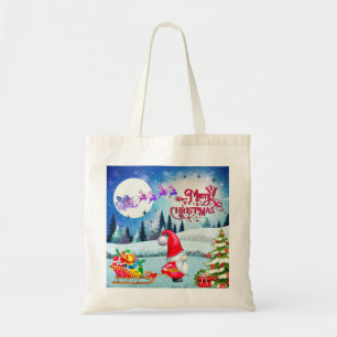 Bolsa Tote Gnomo De Natal E Papais noeis Leigh Gifts