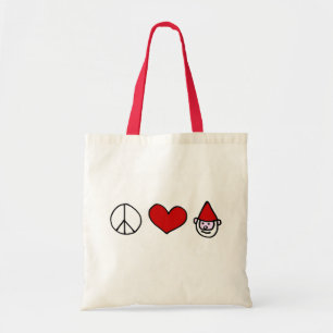 Bolsa Tote Gnomo do amor da paz