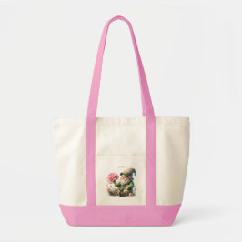 Bolsa Tote Gnomo do Jardim do Mês de Nascimento Personalizado