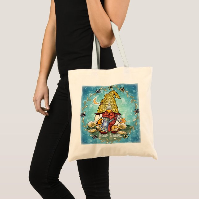 Bolsa Tote Gnomo papoula  (Frente (produto))
