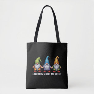 Bolsa Tote Gnomos Engraçados Do Jardim Os Gnomos Me Fizeram F