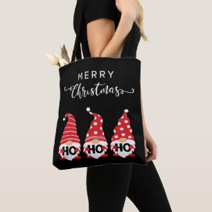 Bolsa Tote Gnomos Natal Ho Ho Ho Ho