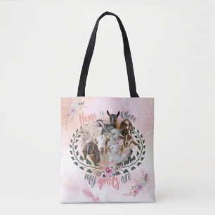 Bolsa Tote GOAT ART   Casa Onde Meus Caprinos Estão GetYerGoa