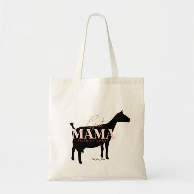 Bolsa Tote Goat Mama - Níger Dwarf (Frente)