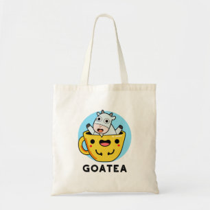 Bolsa Tote Goatea Cute Goat Tea Pun