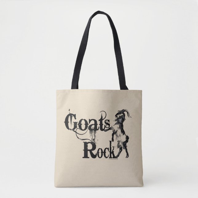 Bolsa Tote GOATS ROCK | por TotallyGoatally™ (Frente)
