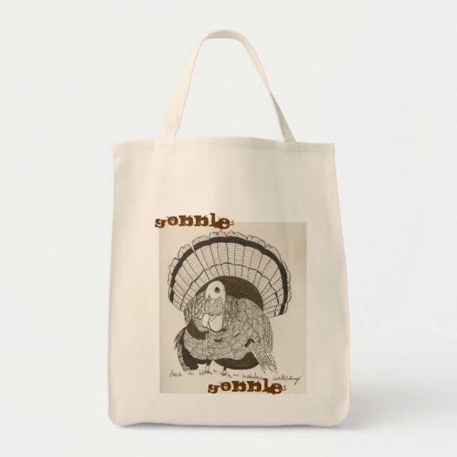 Bolsa Tote Gobble Gobble Turquia Tot Bag (Frente)