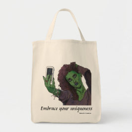 Bolsa Tote Goblin Girl Cell Selfie Tote Bag