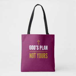 Bolsa Tote God’s Plan, Not Yours –