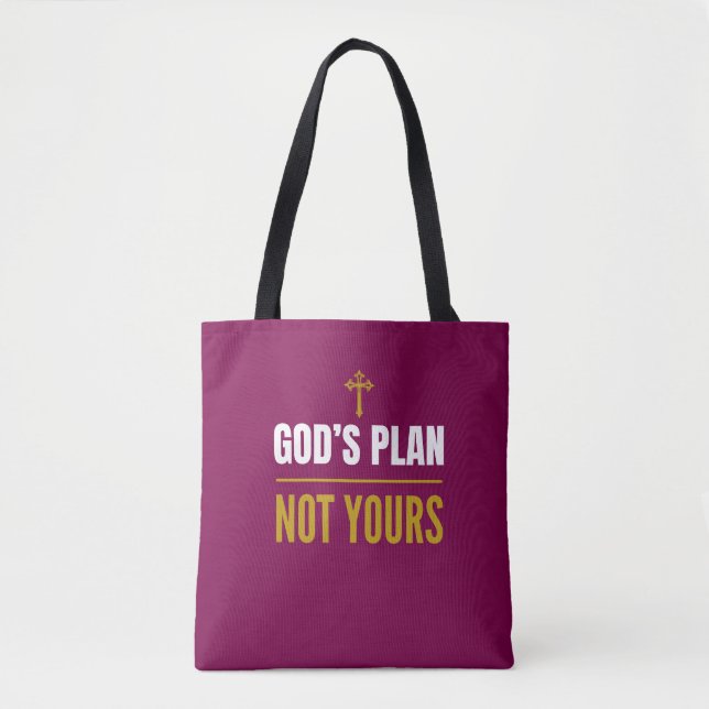 Bolsa Tote God’s Plan, Not Yours – (Frente)