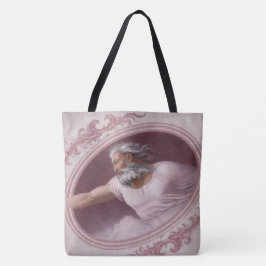 Bolsa Tote God the Father Classical Framed Renaissance Rose 