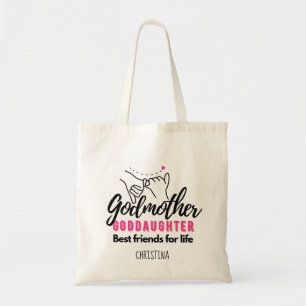Bolsa Tote Goddaughter Gift - Godmother Best Friends for Life