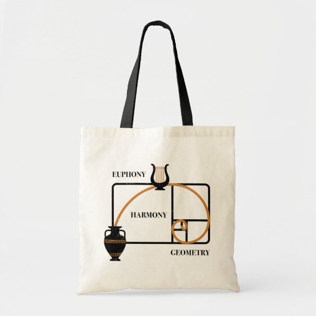 Bolsa Tote Golden Ratio Greece: Euphony, Harmony, Geometry (Frente)