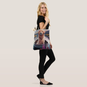 Bolsa Tote Golden Retriever em um Caiaque: Uma Aventura Cênic