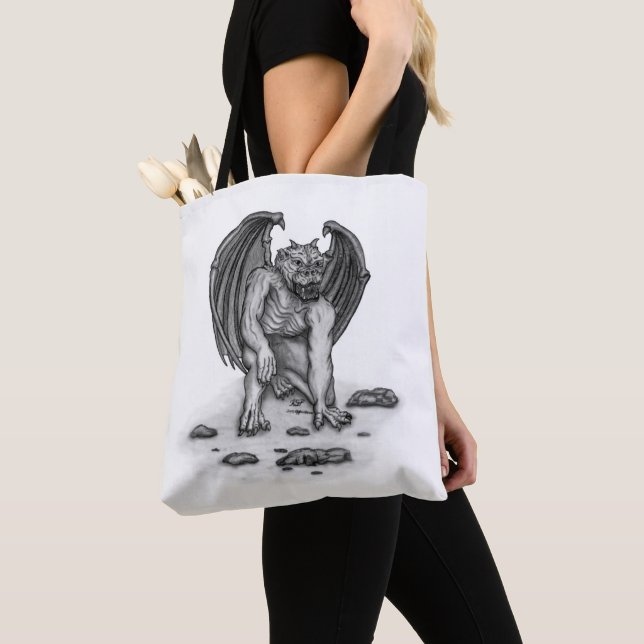 Bolsa Tote Golem Gargoyle (Close Up)