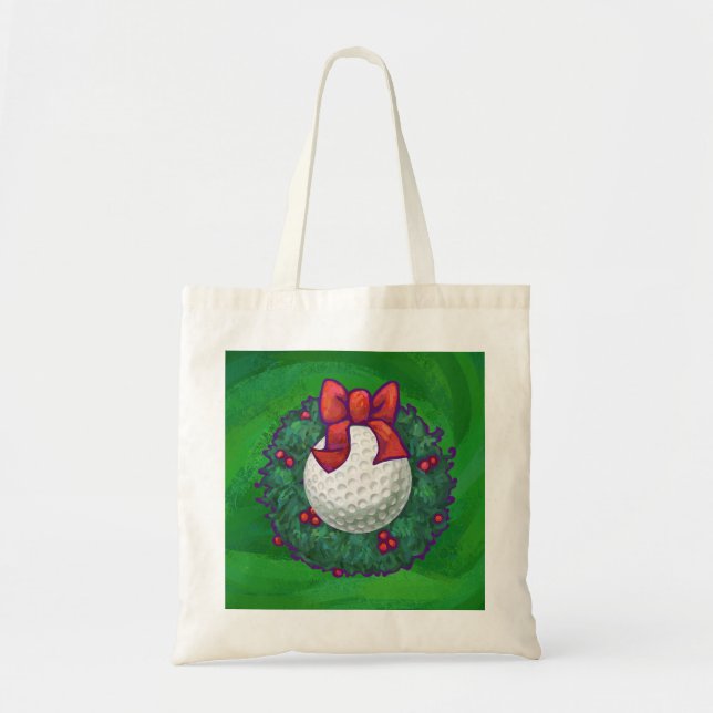 Bolsa Tote Golf Ball Wreath na Terra Verde (Frente)
