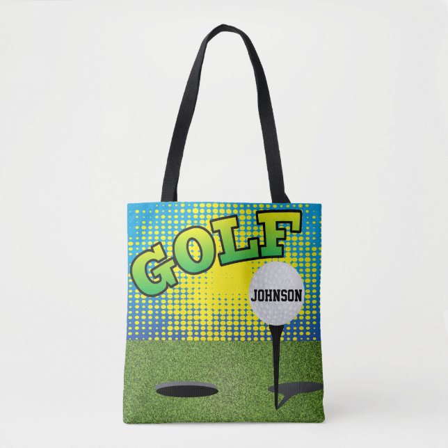 Bolsa Tote Golf 🏌️ ‍ ♂️ Design - Texto sem som (Frente)