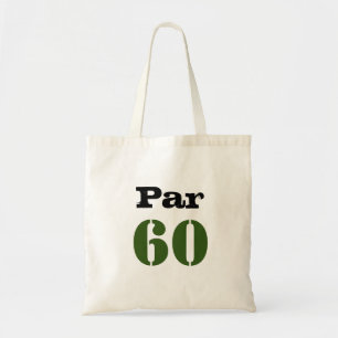 Bolsa Tote Golf Par 60º aniversário com número