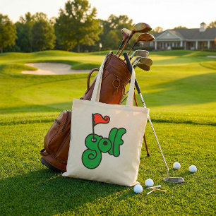 Bolsa Tote Golf Wang Verde Vibrante e Vermelho