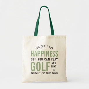 Bolsa Tote Golfe é Felicidade Dons de Golfe Engraçado
