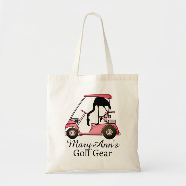Bolsa Tote Golfer’s Personalized Flamingo Golf  (Frente)