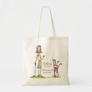 Bolsa Tote Golfing para sempre