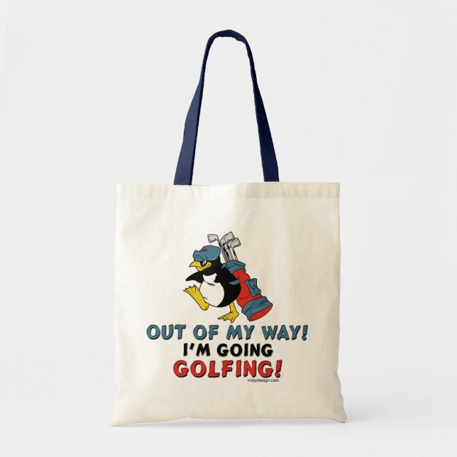 Bolsa Tote Golfing Penguin (Frente)