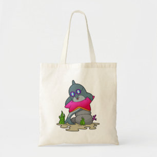 Bolsa Tote Golfinho com Óculos