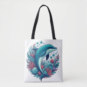 Bolsa Tote Golfinho-costeiro/náutico