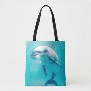 Bolsa Tote Golfinho de Bottlenosed subaquático