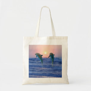 Bolsa Tote Golfinhos no nascer do sol