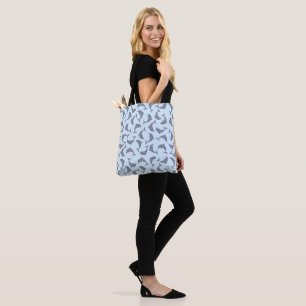 Bolsa Tote Golfinhos no padrão do mar