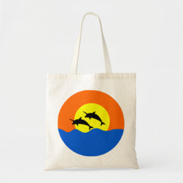 Bolsa Tote golfinhos para amantes de unicórnios e golfinhos