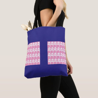 Bolsa Tote Golfinhos Rosa e Branco