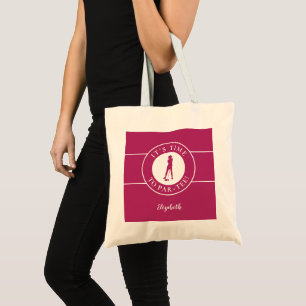Bolsa Tote Golfista Engraçada por Hora da Saída de Golfe Fofo