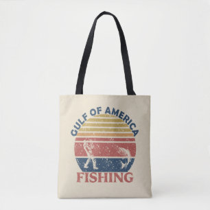 Bolsa Tote Golfo da América polo de pesca patriótico american