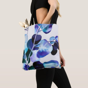 Bolsa Tote Goma Eucalyptus deixa aquarela