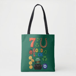 Bolsa Tote Good Luck Symbols And Funny Cat