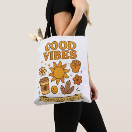 Bolsa Tote Good Vibes Only – Editable Art