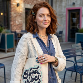 Bolsa Tote Good Vibes Tote Bag