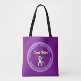 Bolsa Tote Good Vibes Unicorn