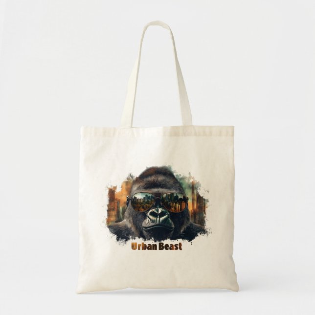 Bolsa Tote Gorila Fera Urbana com Óculos de Sol (Frente)