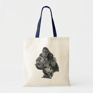 Bolsa Tote Gorilla Family Totebag (ゴリラ家族のトートバッグ)Gorilla Life