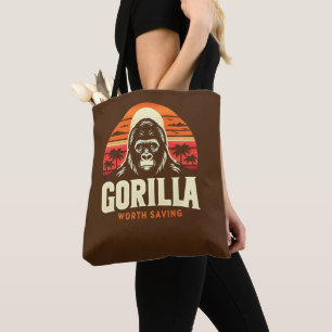 Bolsa Tote Gorillas vale salvar a vida selvagem no mundo