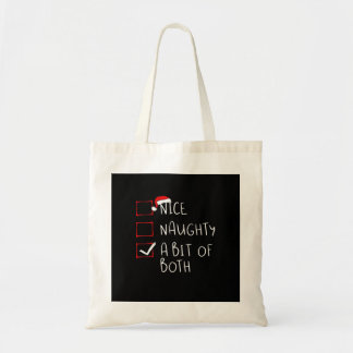Bolsa Tote Gorro de Papai Noel Legal Travesso Humor Vibe