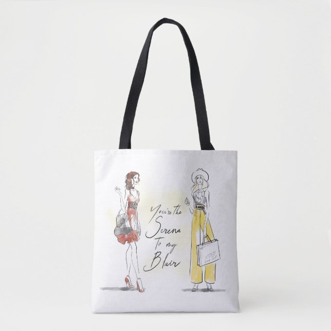 Bolsa Tote Gossip Girl - Você é a Serena para minha Blair (Frente)