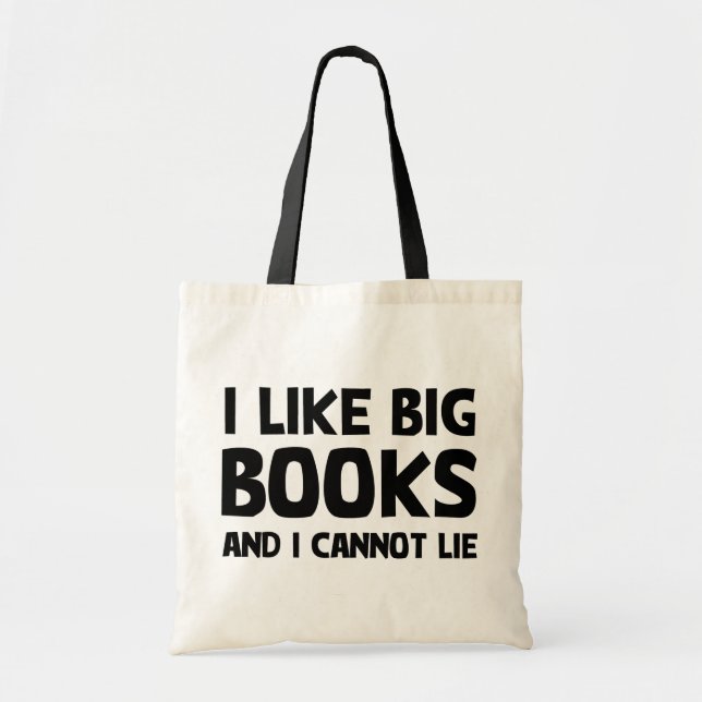 Bolsa Tote Gosto De Livros Grandes (Frente)